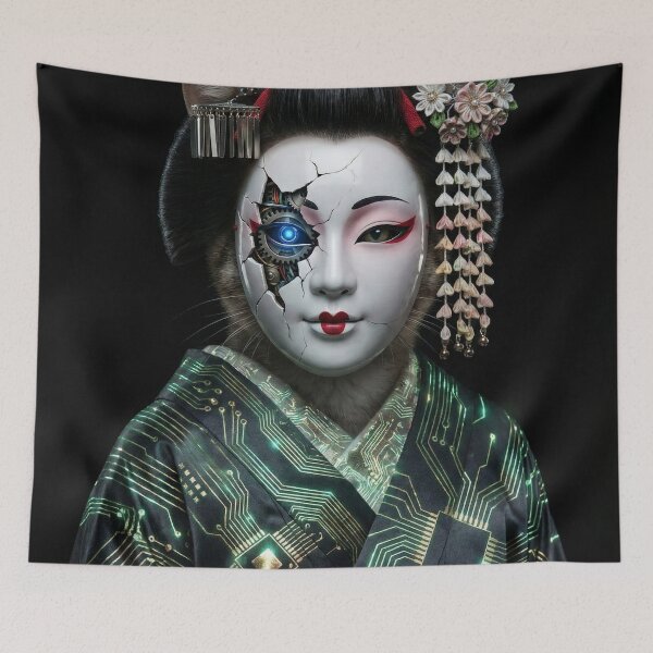 Item preview, Geisha Robot Cat designed and sold by WojcikDesigners.