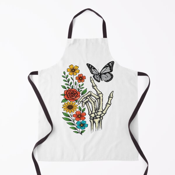 Item preview, Floral Skeleton Hand with Butterfly – Gothic Nature Ar designed and sold by truongloc246.