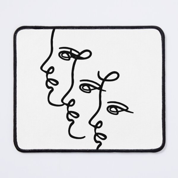 Item preview, Faces in Harmony – Line Art Minimalist Portrait designed and sold by byafrilaence.
