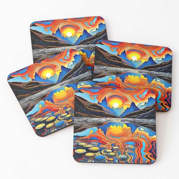 Item preview, Sunset over spotted lake 2 designed and sold by George Hutton Hunter.