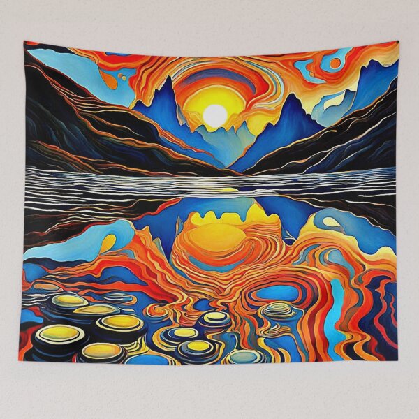 Item preview, Sunset over spotted lake 2 designed and sold by George Hutton Hunter.