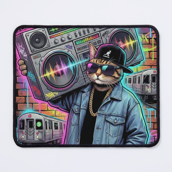 Item preview, Boombox Shoulder Cat designed and sold by WojcikDesigners.