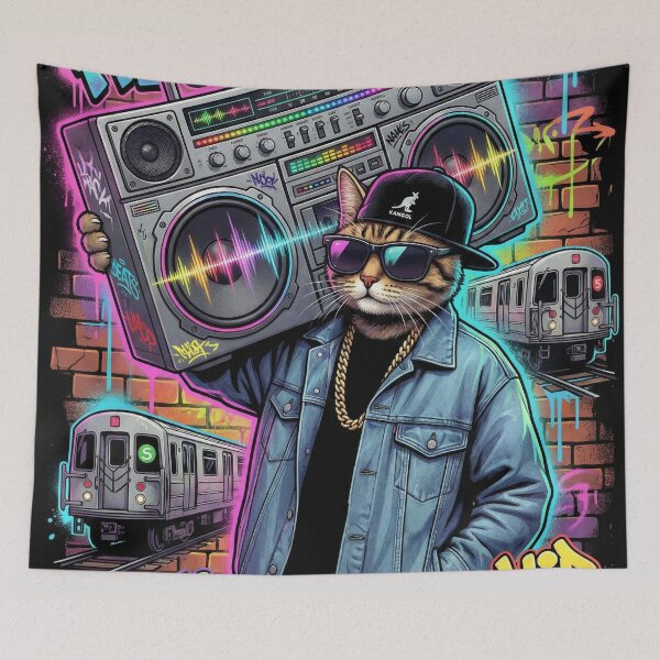 Item preview, Boombox Shoulder Cat designed and sold by WojcikDesigners.