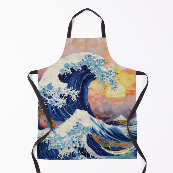 Item preview, Great Wave Inspired Abstract Ocean Art | Modern Interpretation of a Classic Japanese Wave designed and sold by Linda Roisum.