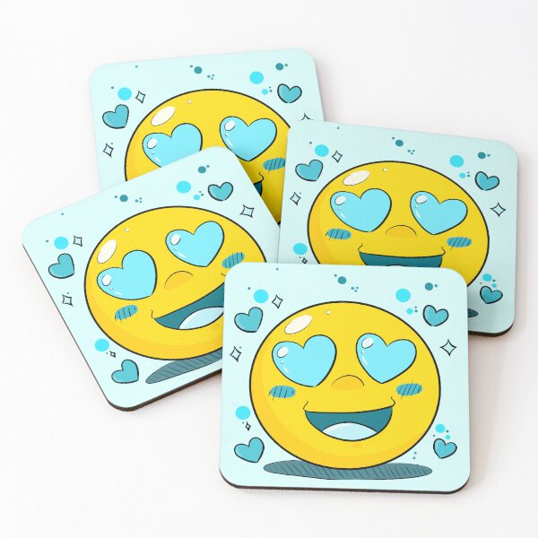 Item preview, Love Emoji with Blue Hearts designed and sold by MartynaKanik.
