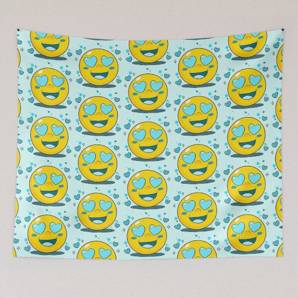 Item preview, Love Emoji with Blue Hearts designed and sold by MartynaKanik.