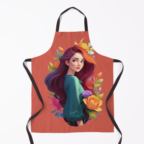 Item preview, Floral Girl- heart in blossom illustration designed and sold by FilMate.