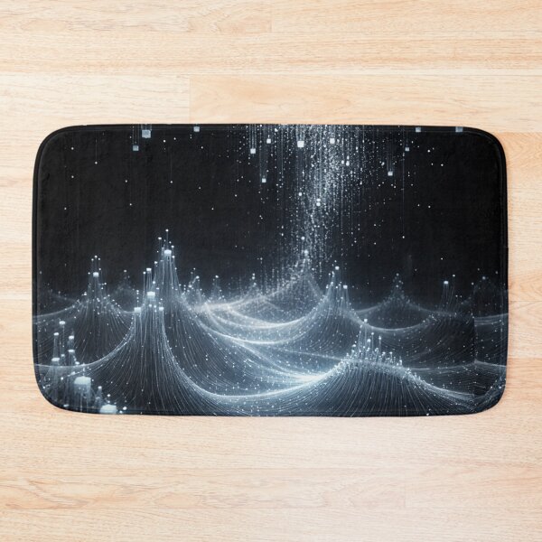 Item preview, Digital Rain over a Luminous Data Landscape designed and sold by Zenvo.