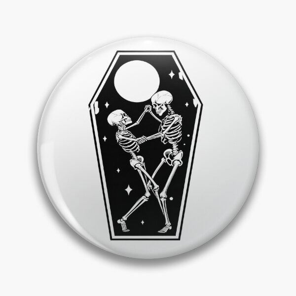 Item preview, Skeleton Lovers Dancing – Gothic Romance Line Art designed and sold by truongloc246.