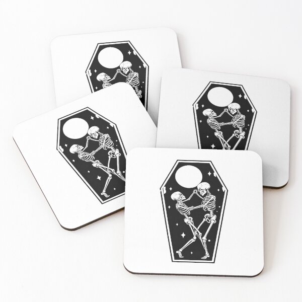 Item preview, Skeleton Lovers Dancing – Gothic Romance Line Art designed and sold by truongloc246.