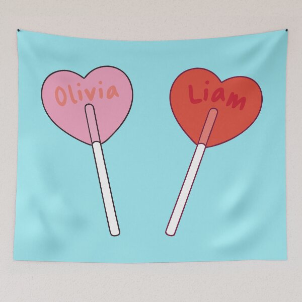 Item preview, Valentine's Day - Personalized Gift for Couples - Heart Lollipops with Names designed and sold by charlypicazo.