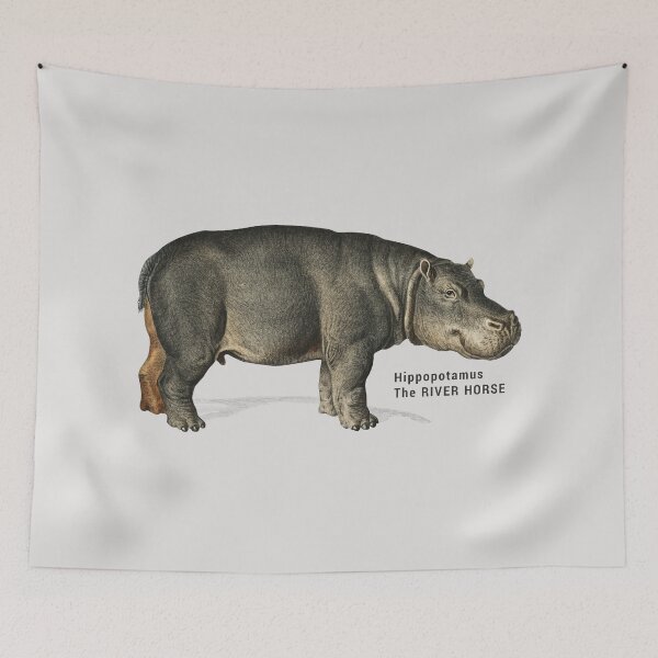 Item preview, Hippopotamus The RIVER HORSE designed and sold by xposedbydesign.
