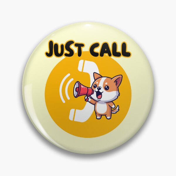 Item preview, Just Call Cute Dog – Funny Kawaii Phone Call Design designed and sold by CHANCHANAI.