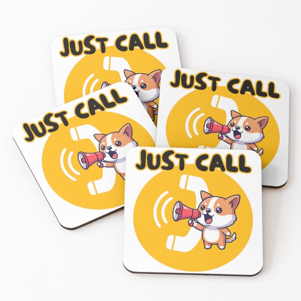 Item preview, Just Call Cute Dog – Funny Kawaii Phone Call Design designed and sold by CHANCHANAI.