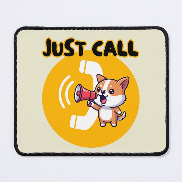 Item preview, Just Call Cute Dog – Funny Kawaii Phone Call Design designed and sold by CHANCHANAI.