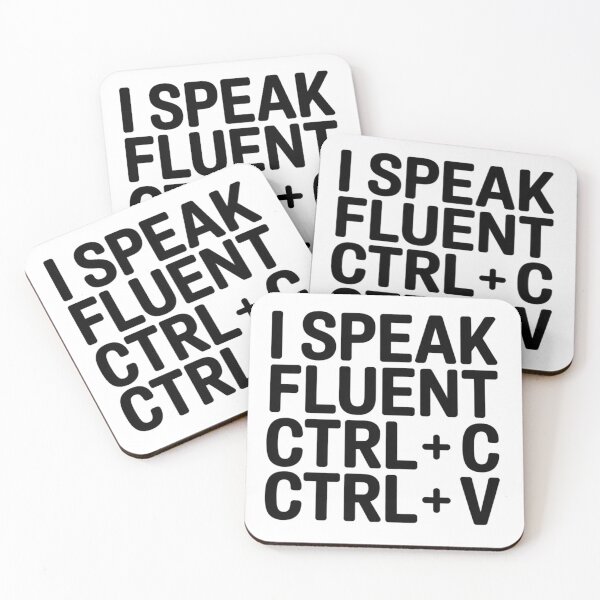 Item preview, I Speak Fluent CTRL + C CTRL + V – Funny Coding Humor T-Shirt designed and sold by RMTrendy.