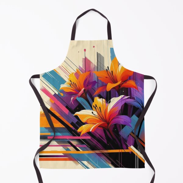 Item preview, Copy of Chromatic Bloom V – Abstract Geometric Floral Art designed and sold by Okmanoo.