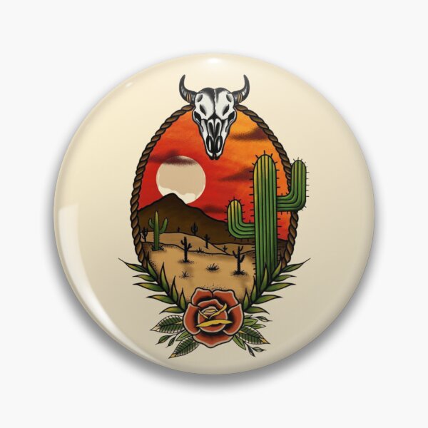 Item preview, Western Desert Skull Cactus Sunset designed and sold by Oniyasha.