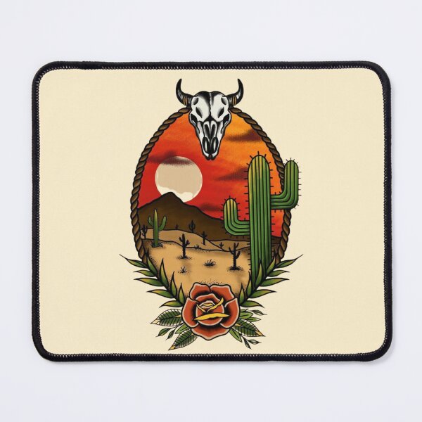 Item preview, Western Desert Skull Cactus Sunset designed and sold by Oniyasha.