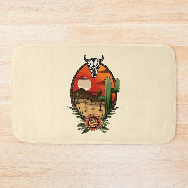 Item preview, Western Desert Skull Cactus Sunset designed and sold by Oniyasha.