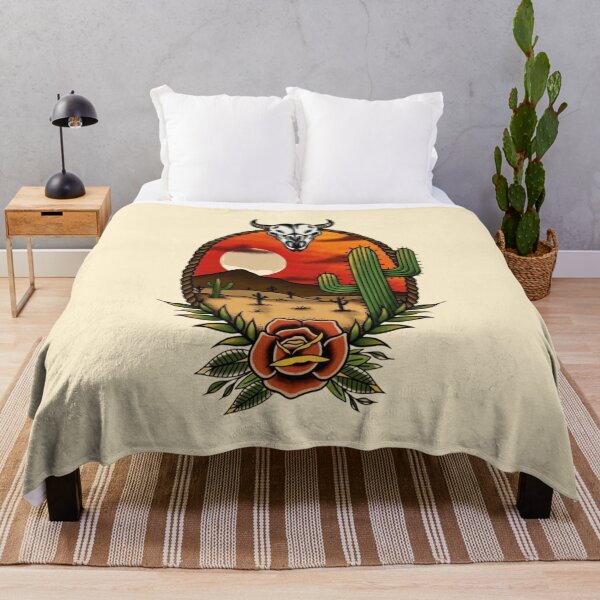 Item preview, Western Desert Skull Cactus Sunset designed and sold by Oniyasha.