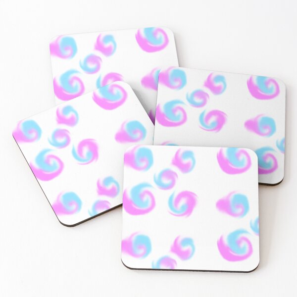 Item preview, blue, white and pink swirla designed and sold by Kawaiicinnamon.