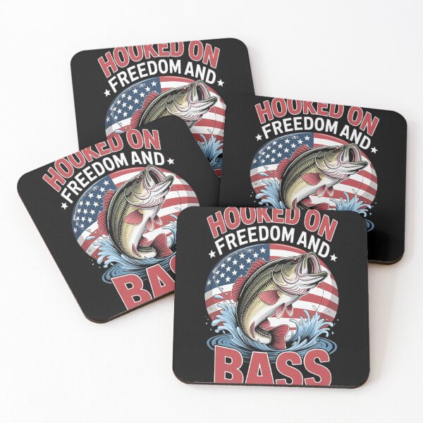 Item preview, Fisherman American Flag Hooked On Freedom And Bass designed and sold by brinbotty.