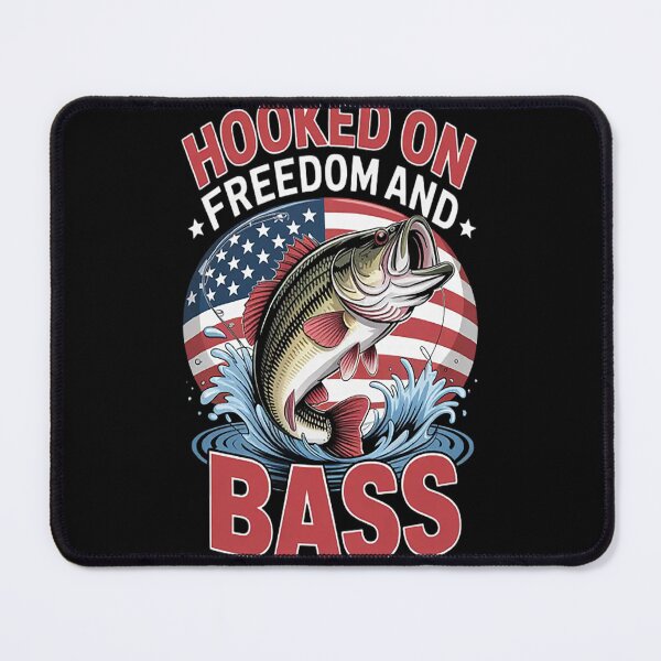 Item preview, Fisherman American Flag Hooked On Freedom And Bass designed and sold by brinbotty.