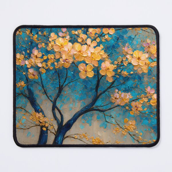 Item preview, Abstract Golden Sakura Tree, Elegant Contemporary Art designed and sold by daila70.