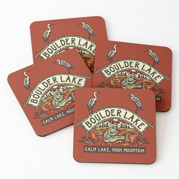 Item preview, Boulder Lake Mountain Fishing Vintage designed and sold by Oniyasha.