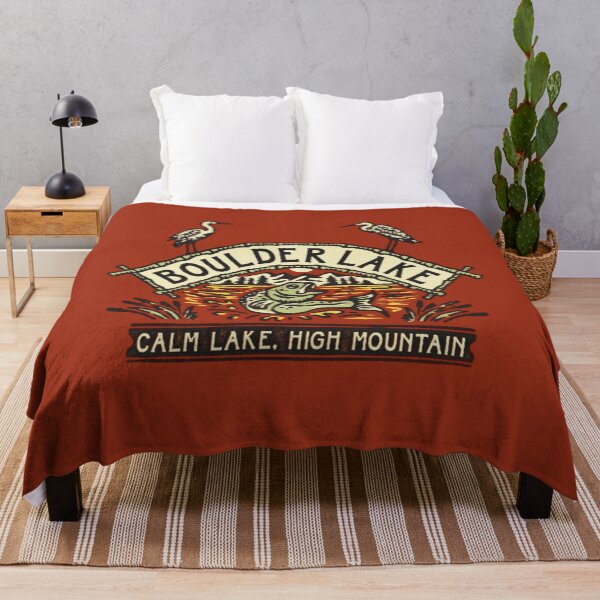 Item preview, Boulder Lake Mountain Fishing Vintage designed and sold by Oniyasha.