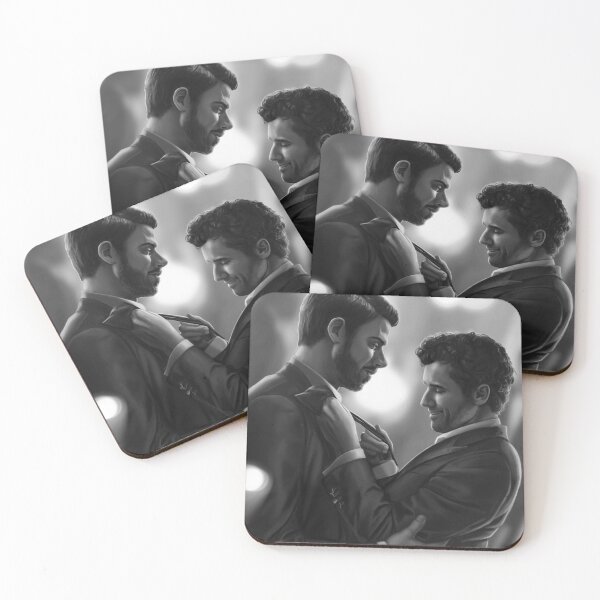 Item preview, Heated Rivalry  - Hunter (B/W) designed and sold by Cat&Crown.