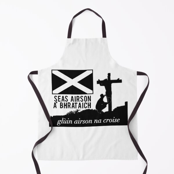 Item preview, Black Scottish Gaelic 'stand for the flag, kneel for the cross' design (Dealbhachadh Gàidhlig Dubh 'Seas airson a' bhrataich, glùin airson na croise') designed and sold by JonathanR1994.
