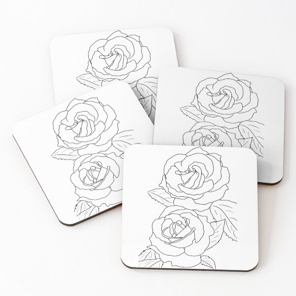 Item preview, Minimalist Rose Line Art designed and sold by Mriiajps.