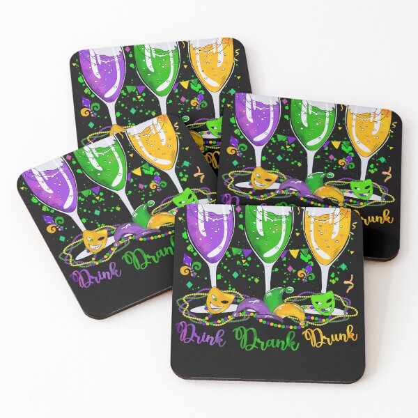 Item preview, Drink Drank Drunk Mardi Gras Celebration designed and sold by artcultreone.