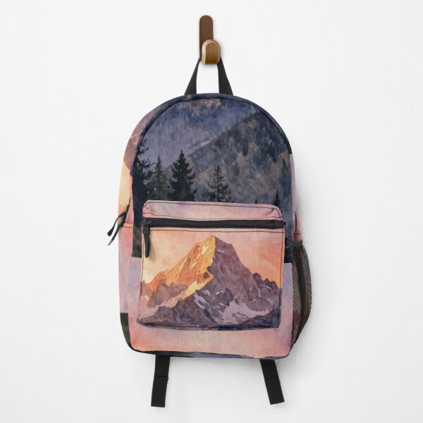 Item preview, The "Gran Paradiso" (Great Paradise) mountain at the sunset designed and sold by WildArtIT.