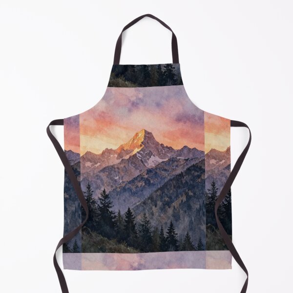Item preview, The "Gran Paradiso" (Great Paradise) mountain at the sunset designed and sold by WildArtIT.
