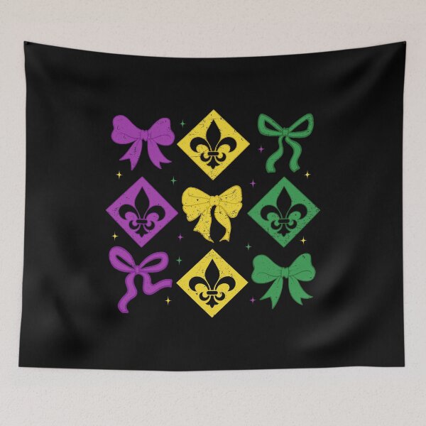 Item preview, Mardi Gras Bows And Fleur De Lis For Parade Goers designed and sold by artcultreone.