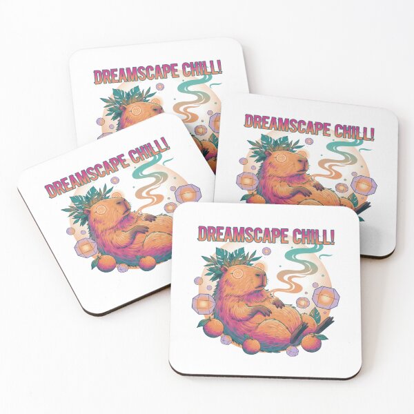 Item preview, Vaporwave Capybara Relaxation designed and sold by Dano-Designs.