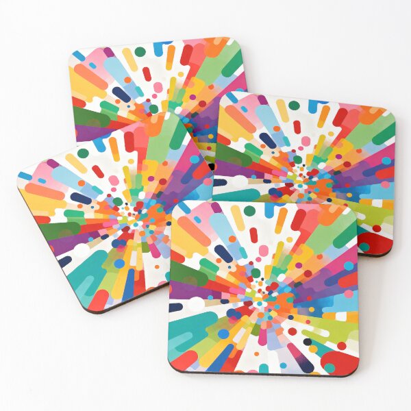 Item preview, A Vibrant Radial Explosion of Abstract Shapes. designed and sold by Boundless PixelForge.