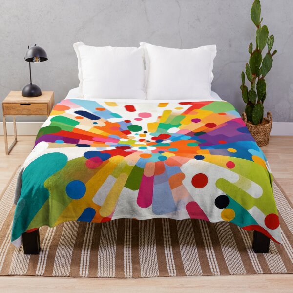 Item preview, A Vibrant Radial Explosion of Abstract Shapes. designed and sold by Boundless PixelForge.