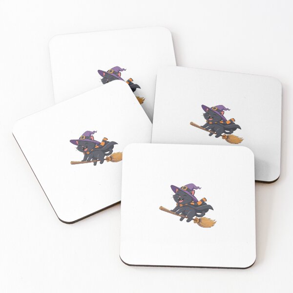 Item preview, Witch Cat – Cute Spooky Cat for Witchy & Halloween Lovers designed and sold by Fouziaart08.