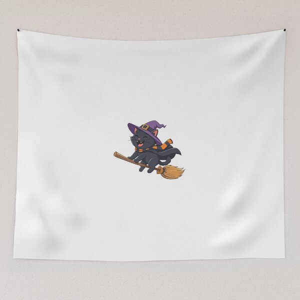 Item preview, Witch Cat – Cute Spooky Cat for Witchy & Halloween Lovers designed and sold by Fouziaart08.