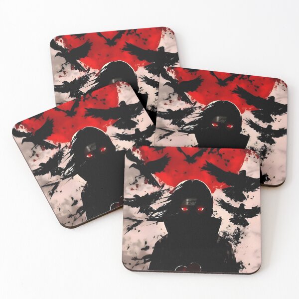 Item preview, Shadow of the Crimson Moon – Dark Anime Shinobi Crow Art designed and sold by Dyan4.