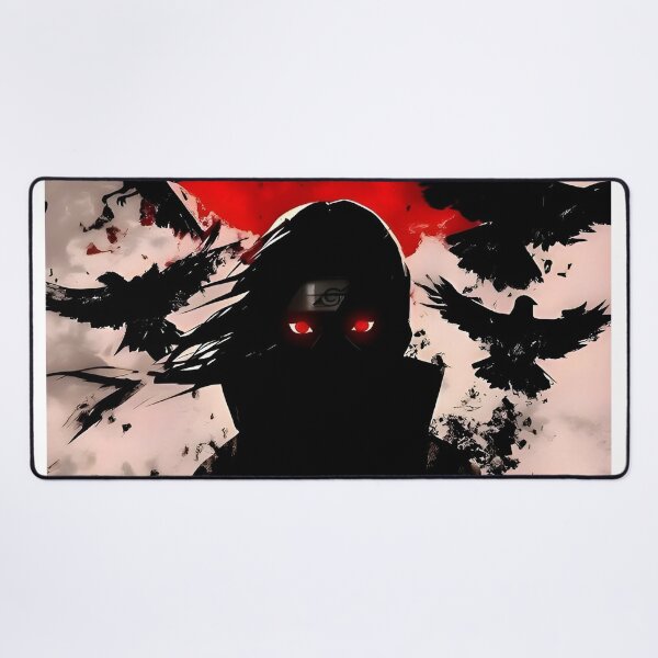 Item preview, Shadow of the Crimson Moon – Dark Anime Shinobi Crow Art designed and sold by Dyan4.