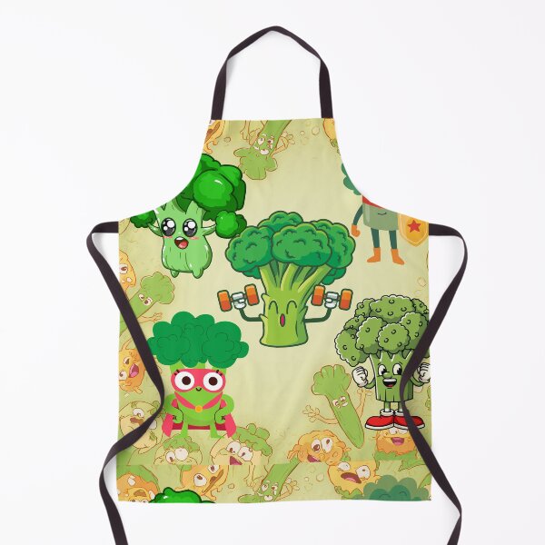 Item preview, Super Broccoli Heroes – Cute Healthy Vegetable Characters Illustration designed and sold by GoldenSparkleShop.