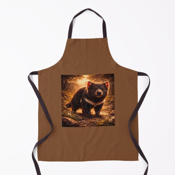 Item preview, Tasmanian Devil at Golden Dusk – Whimsical Australian Wildlife Art designed and sold by GeoWild Designs.