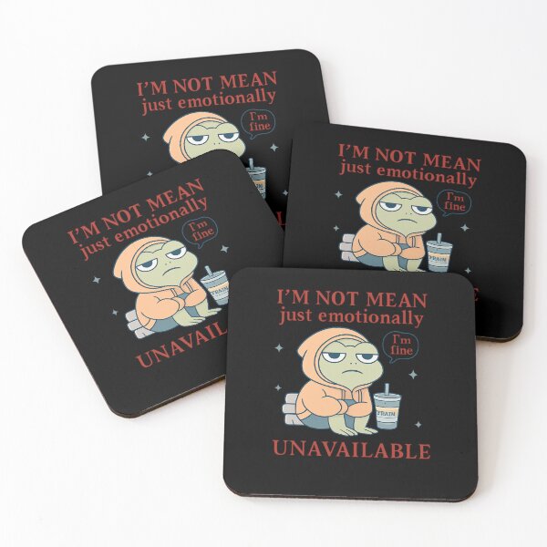 Item preview, I'm Not Mean Just Emotionally Unavailable  designed and sold by artcultreone.