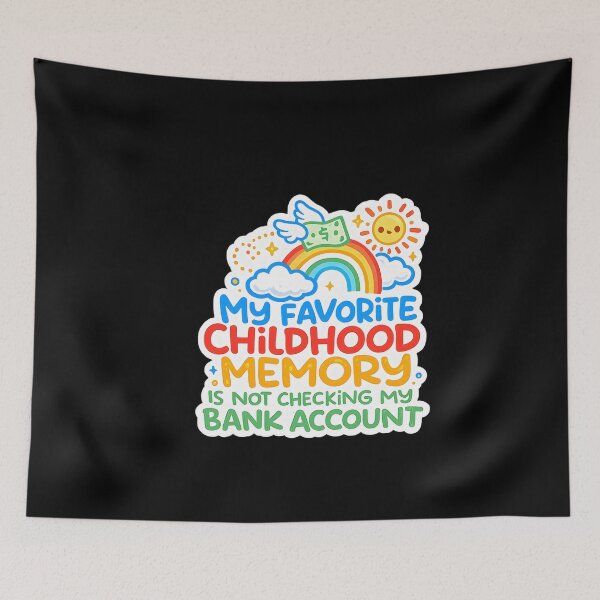 Item preview, Childhood Memory Financial Anxiety designed and sold by artcultreone.