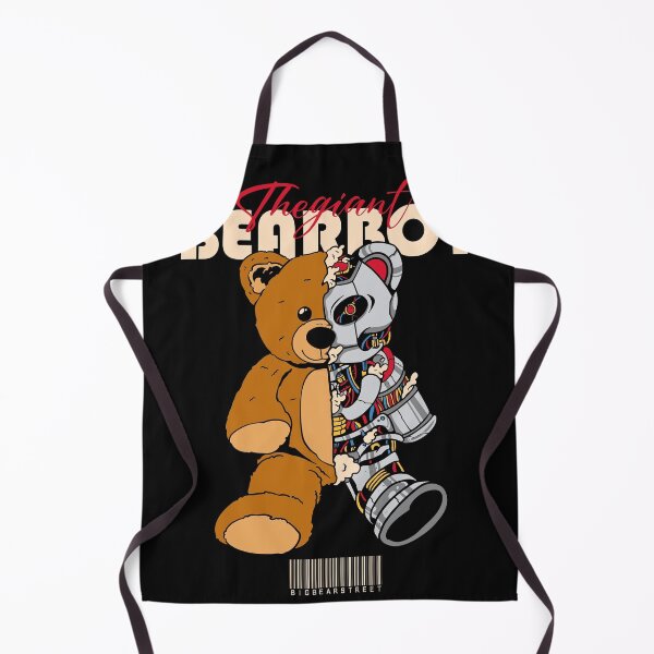 Item preview, Bearbot Teddy – Cyborg Bear Street Art Illustration designed and sold by bt-bigbear.